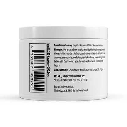 Gepuffertes Vitamin C 500mg - 240 Kapseln (Sonderpreis MHD 02/26)