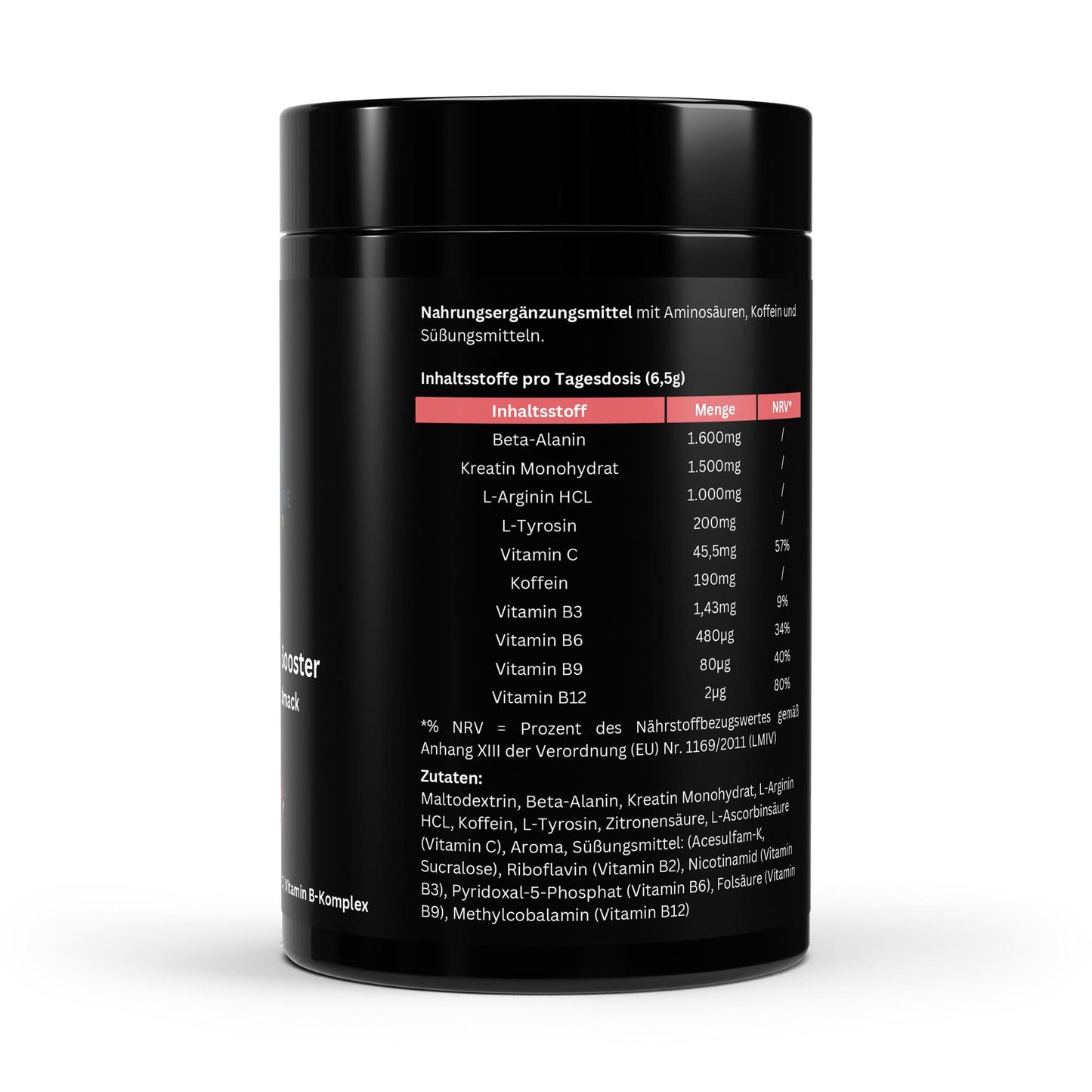 Pre-Workout Booster Himbeere - 520g