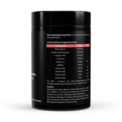 Pre-Workout Booster Himbeere - 520g