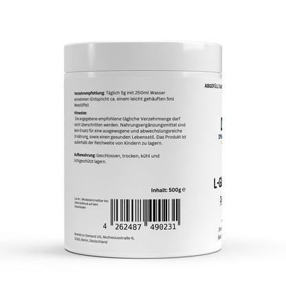 L-Glutamin Pulver - 500g