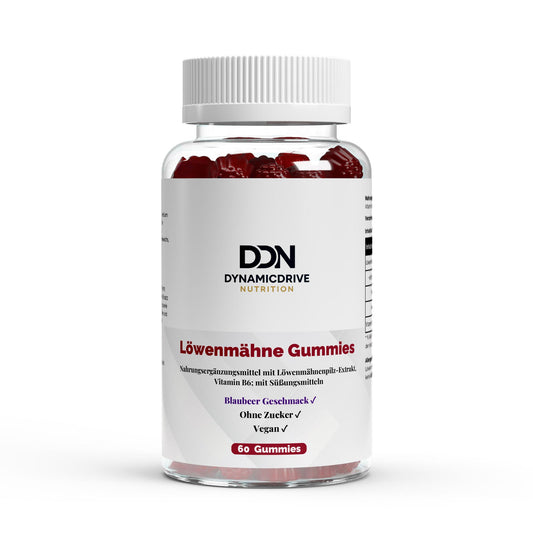Löwenmähne + Vitamin B6 Gummies - 60 Stk.